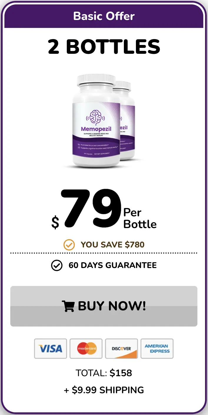 Memopezil one bottle